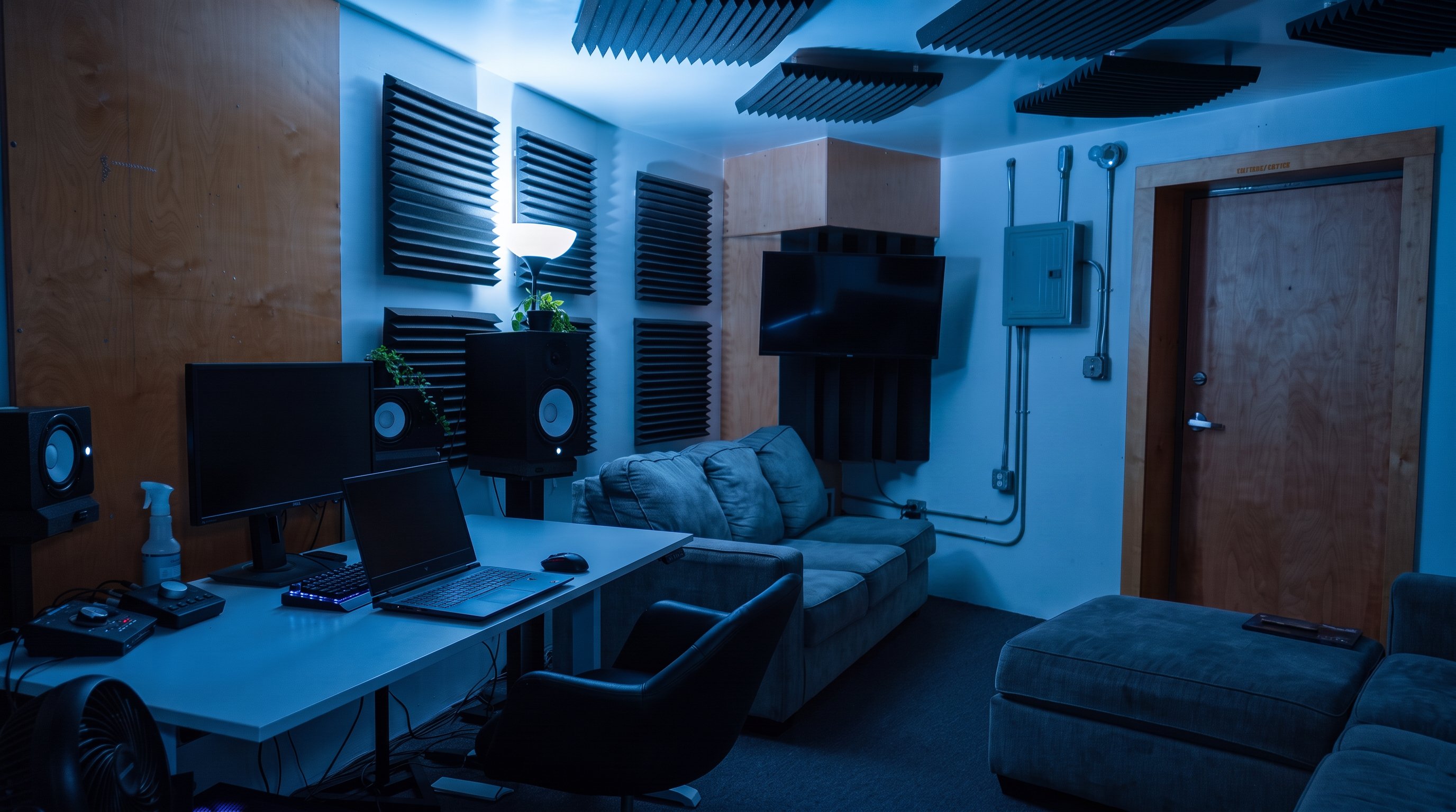 Studio A — 1Take Studios Chicago recording room, desk setup